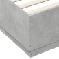 vidaXL Bettgestell Betongrau 150x200 cm Holzwerkstoff vidaXL Bettgestell Betongrau 150x200 cm Holzwerkstoff