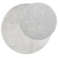 vidaXL Teppich OVIEDO Kurzflor Grau Ø 160 cm vidaXL Teppich OVIEDO Kurzflor Grau Ø 160 cm