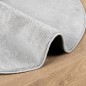 vidaXL Teppich OVIEDO Kurzflor Grau Ø 160 cm vidaXL Teppich OVIEDO Kurzflor Grau Ø 160 cm
