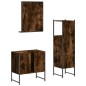 vidaXL 3-tlg. Badmöbel-Set Räuchereiche Holzwerkstoff vidaXL 3-tlg. Badmöbel-Set Räuchereiche Holzwerkstoff