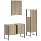 vidaXL 3-tlg. Badmöbel-Set Sonoma-Eiche Holzwerkstoff vidaXL 3-tlg. Badmöbel-Set Sonoma-Eiche Holzwerkstoff