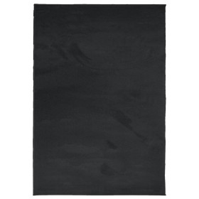 vidaXL Teppich OVIEDO Kurzflor Schwarz 160x230 cm