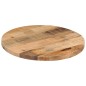 vidaXL Tischplatte Ø 40x3,8 cm Rund Raues Massives Mangoholz vidaXL Tischplatte Ø 40x3,8 cm Rund Raues Massives Mangoholz
