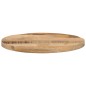vidaXL Tischplatte Ø 40x3,8 cm Rund Raues Massives Mangoholz vidaXL Tischplatte Ø 40x3,8 cm Rund Raues Massives Mangoholz