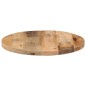 vidaXL Tischplatte Ø 40x3,8 cm Rund Raues Massives Mangoholz vidaXL Tischplatte Ø 40x3,8 cm Rund Raues Massives Mangoholz