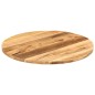 vidaXL Tischplatte Ø 80x3,8 cm Rund Raues Massives Mangoholz vidaXL Tischplatte Ø 80x3,8 cm Rund Raues Massives Mangoholz