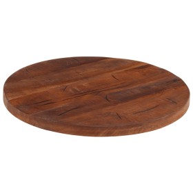vidaXL Tischplatte Ø 50x3,8 cm Rund Altholz Massiv