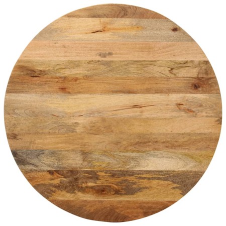 vidaXL Tischplatte Ø 90x2,5 cm Rund Massivholz Mango