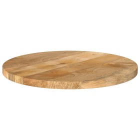 vidaXL Tischplatte Ø 50x3,8 cm Rund Massivholz Mango