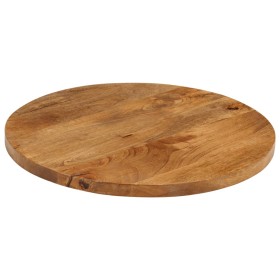 vidaXL Tischplatte Ø 60x3,8 cm Rund Massivholz Mango