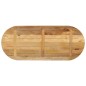 vidaXL Tischplatte 120x50x3,8 cm Oval Raues Massives Mangoholz vidaXL Tischplatte 120x50x3,8 cm Oval Raues Massives Mangoholz
