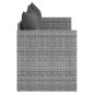 vidaXL Gartensofa 3-Sitzer mit Kissen Grau Poly Rattan vidaXL Gartensofa 3-Sitzer mit Kissen Grau Poly Rattan