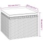 vidaXL 3-Sitzer-Gartensofa mit Dach und Fußhocker Grau Poly Rattan vidaXL 3-Sitzer-Gartensofa mit Dach und Fußhocker Grau Poly Rattan