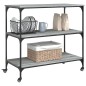 vidaXL Küchenwagen Grau Sonoma 102x50x95 cm Holzwerkstoff vidaXL Küchenwagen Grau Sonoma 102x50x95 cm Holzwerkstoff