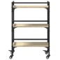 vidaXL Küchenwagen Sonoma-Eiche 50x35x75,5 cm Holzwerkstoff vidaXL Küchenwagen Sonoma-Eiche 50x35x75,5 cm Holzwerkstoff