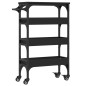 vidaXL Küchenwagen Schwarz 53x20x76 cm Holzwerkstoff vidaXL Küchenwagen Schwarz 53x20x76 cm Holzwerkstoff