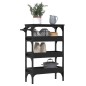 vidaXL Küchenwagen Schwarz 53x20x76 cm Holzwerkstoff vidaXL Küchenwagen Schwarz 53x20x76 cm Holzwerkstoff