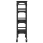 vidaXL Küchenwagen Schwarz 53x20x76 cm Holzwerkstoff vidaXL Küchenwagen Schwarz 53x20x76 cm Holzwerkstoff