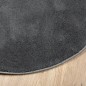 vidaXL Teppich OVIEDO Kurzflor Anthrazit Ø 160 cm vidaXL Teppich OVIEDO Kurzflor Anthrazit Ø 160 cm
