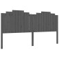 Massivholzbett mit Kopfteil Grau 200x200 cm Massivholzbett mit Kopfteil Grau 200x200 cm