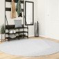 vidaXL Teppich OVIEDO Kurzflor Grau Ø 200 cm vidaXL Teppich OVIEDO Kurzflor Grau Ø 200 cm
