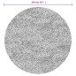 vidaXL Teppich OVIEDO Kurzflor Grau Ø 200 cm vidaXL Teppich OVIEDO Kurzflor Grau Ø 200 cm