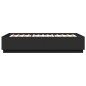 vidaXL Bettgestell Schwarz 140x200 cm Holzwerkstoff vidaXL Bettgestell Schwarz 140x200 cm Holzwerkstoff