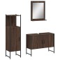 vidaXL 3-tlg. Badmöbel-Set Braun Eichen-Optik Holzwerkstoff vidaXL 3-tlg. Badmöbel-Set Braun Eichen-Optik Holzwerkstoff