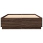 vidaXL Bettgestell Braun Eichen-Optik 140x200 cm Holzwerkstoff vidaXL Bettgestell Braun Eichen-Optik 140x200 cm Holzwerkstoff