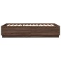 vidaXL Bettgestell Braun Eichen-Optik 140x200 cm Holzwerkstoff vidaXL Bettgestell Braun Eichen-Optik 140x200 cm Holzwerkstoff