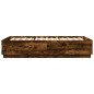 vidaXL Bettgestell Räuchereiche 150x200 cm Holzwerkstoff vidaXL Bettgestell Räuchereiche 150x200 cm Holzwerkstoff