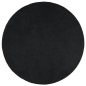 vidaXL Teppich OVIEDO Kurzflor Schwarz Ø 240 cm vidaXL Teppich OVIEDO Kurzflor Schwarz Ø 240 cm