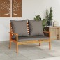 vidaXL Gartensofa 120 cm mit Kissen Massivholz Akazie vidaXL Gartensofa 120 cm mit Kissen Massivholz Akazie