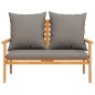 vidaXL Gartensofa 120 cm mit Kissen Massivholz Akazie vidaXL Gartensofa 120 cm mit Kissen Massivholz Akazie