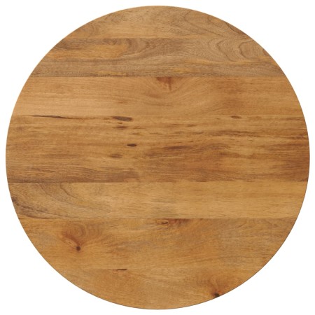vidaXL Tischplatte Ø 90x3,8 cm Rund Massivholz Mango
