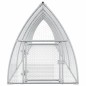 vidaXL Hasenstall Silbern 600x105x120 cm Verzinkter Stahl vidaXL Hasenstall Silbern 600x105x120 cm Verzinkter Stahl