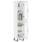 vidaXL Highboard Hochglanz-Weiß 34,5x34x180 cm Holzwerkstoff vidaXL Highboard Hochglanz-Weiß 34,5x34x180 cm Holzwerkstoff