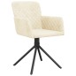 vidaXL Esszimmerstühle 2 Stk. Drehbar Creme Samt vidaXL Esszimmerstühle 2 Stk. Drehbar Creme Samt