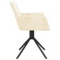 vidaXL Esszimmerstühle 2 Stk. Drehbar Creme Samt vidaXL Esszimmerstühle 2 Stk. Drehbar Creme Samt