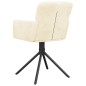 vidaXL Esszimmerstühle 2 Stk. Drehbar Creme Samt vidaXL Esszimmerstühle 2 Stk. Drehbar Creme Samt