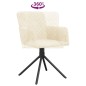 vidaXL Esszimmerstühle 2 Stk. Drehbar Creme Samt vidaXL Esszimmerstühle 2 Stk. Drehbar Creme Samt
