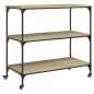 vidaXL Küchenwagen Sonoma-Eiche 102x50x95 cm Holzwerkstoff vidaXL Küchenwagen Sonoma-Eiche 102x50x95 cm Holzwerkstoff