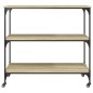 vidaXL Küchenwagen Sonoma-Eiche 102x50x95 cm Holzwerkstoff vidaXL Küchenwagen Sonoma-Eiche 102x50x95 cm Holzwerkstoff