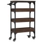 vidaXL Küchenwagen Braun Eichen-Optik 53x20x76 cm Holzwerkstoff vidaXL Küchenwagen Braun Eichen-Optik 53x20x76 cm Holzwerkstoff