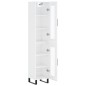vidaXL Highboard Hochglanz-Weiß 34,5x34x180 cm Holzwerkstoff vidaXL Highboard Hochglanz-Weiß 34,5x34x180 cm Holzwerkstoff