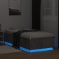 vidaXL Bettgestell mit LED Betongrau 90x200 cm Holzwerkstoff vidaXL Bettgestell mit LED Betongrau 90x200 cm Holzwerkstoff