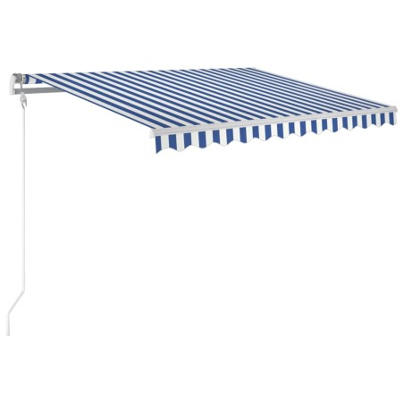 Gelenkarmmarkise Automatisch 300x250 cm Blau und Weiß
