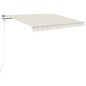 Automatische Markise mit LED & Windsensor 350x250 cm Creme Automatische Markise mit LED & Windsensor 350x250 cm Creme