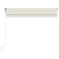 Automatische Markise mit LED & Windsensor 350x250 cm Creme Automatische Markise mit LED & Windsensor 350x250 cm Creme