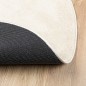 vidaXL Teppich OVIEDO Kurzflor Beige Ø 200 cm vidaXL Teppich OVIEDO Kurzflor Beige Ø 200 cm
